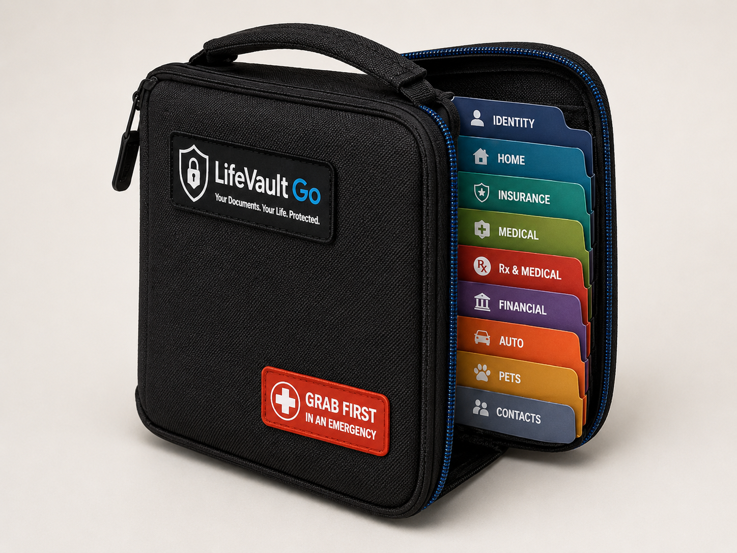 LifeVault Go emergency document organizer
